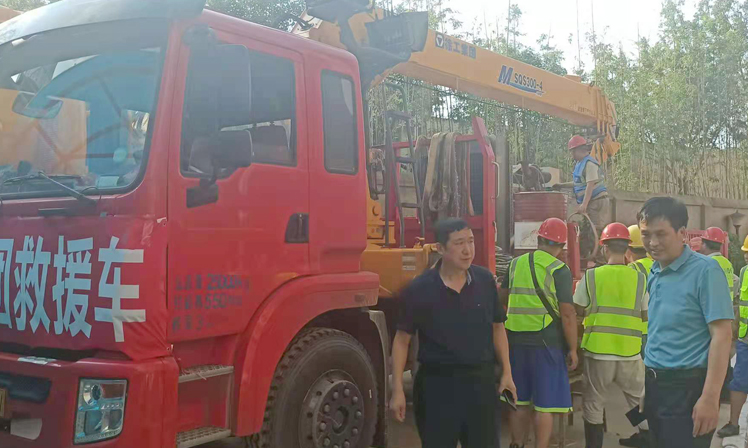 泰宏人舍小家顾大家，奔赴阵地参与灾后救援工作  现场纪实